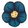 Large Teal Wildflower